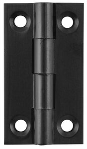 Cabinet Hinge Fixed Pin Matt Black H38xW22mm