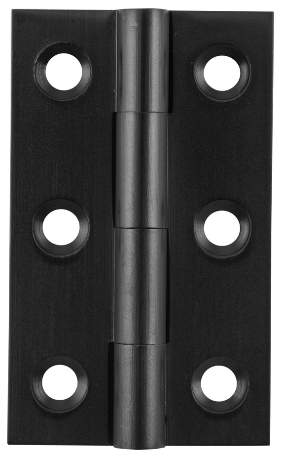 Cabinet Hinge Fixed Pin Matt Black H50xW28mm