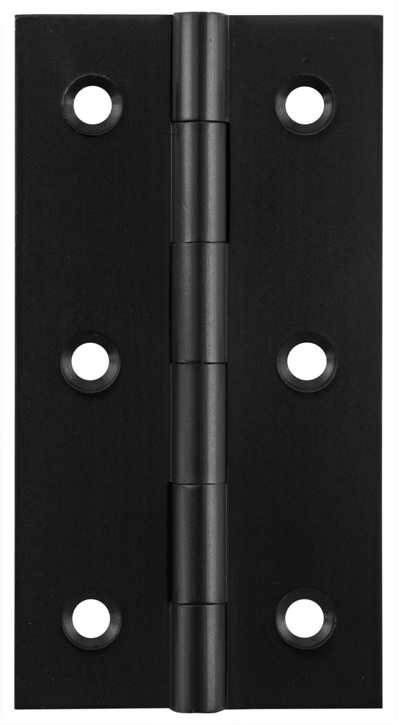 Cabinet Hinge Fixed Pin Matt Black H76xW41mm