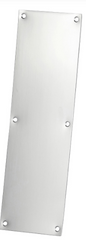 Drake & Wrigley 1091 Push plates In 5 Colours : Black ,Florentine Bronze ,Brass Plate ,Satin Chrome Plate ,Stainless Steel