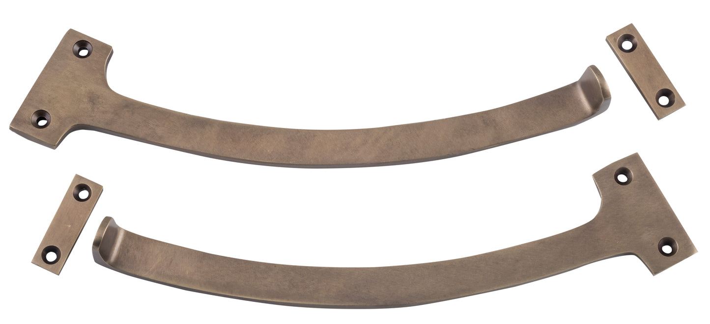 Fanlight Stop Pair Antique Brass L190mm