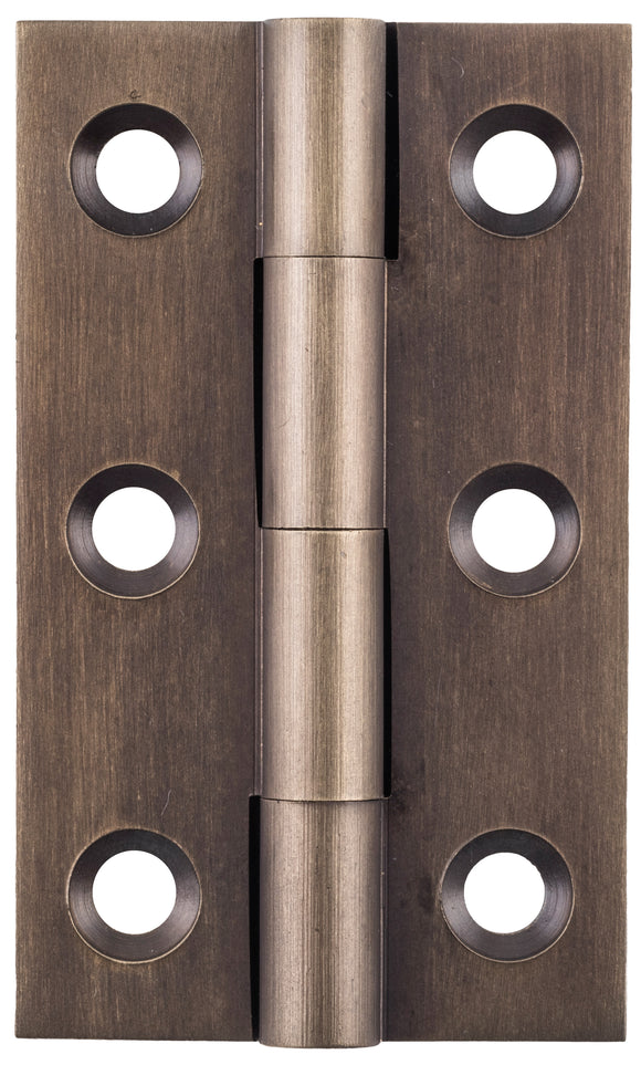 Cabinet Hinge Fixed Pin Antique Brass H50xW28mm
