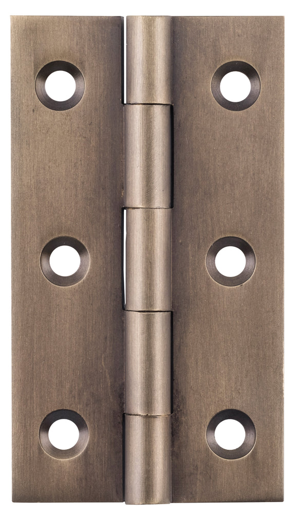 Cabinet Hinge Fixed Pin Antique Brass H63xW35mm