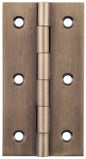 Cabinet Hinge Fixed Pin Antique Brass H76xW41mm