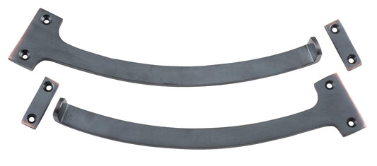 Fanlight Stop Pair Antique Copper L190mm