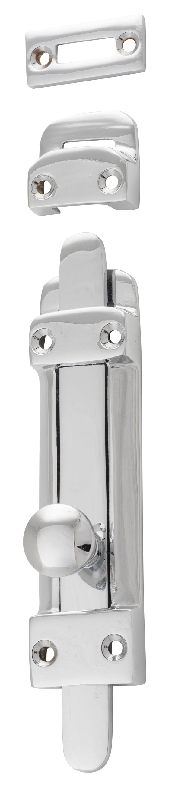 Tower Bolt Chrome Plated H118xW32mm