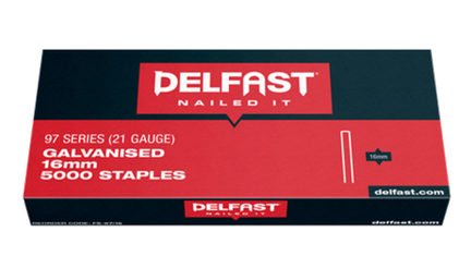 Delfast 6mm 21gauge Galvanised 97 Series Staples Box 10000.