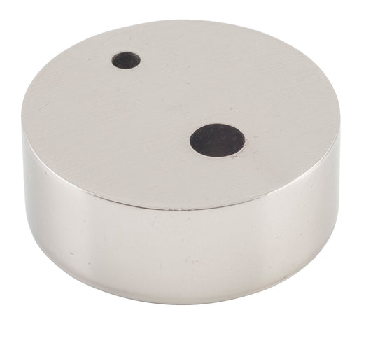 Door Stop Spacer Oval Satin Nickel H15xD40mm