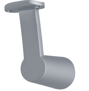 MILES NELSON BANNISTER BRACKET WITHOUT & WITH BASE IN 2 COLOURS : SATIN CHROME ,SATIN NICKEL FINISH