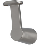 MILES NELSON BANNISTER BRACKET ( SINGLE ) WITHOUT & WITH BASE IN 2 COLOURS : SATIN CHROME ,SATIN NICKEL FINISH