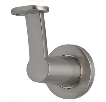 MILES NELSON BANNISTER BRACKET WITHOUT & WITH BASE IN 2 COLOURS : SATIN CHROME ,SATIN NICKEL FINISH