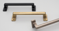 Kethy Perry Handle Square D Handle Vertical Flat Foot 128mm C to C Available in 5 Colours : Antique Brass Gloss ,Antique Brass Matt ,Black Paint Matt ,Oxidised Tin Gloss ,Oxidised Tin Matt