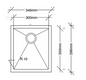 San Sink Stainless Steel AN3530 - Anzio Delta Range 1.0mm