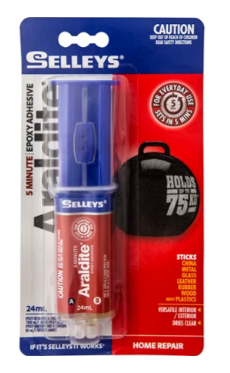 Selleys Araldite 5 Minute 8ml,14ml,24ml ( available in: 3 sizes ) - priced per unit Minimum order 6 units
