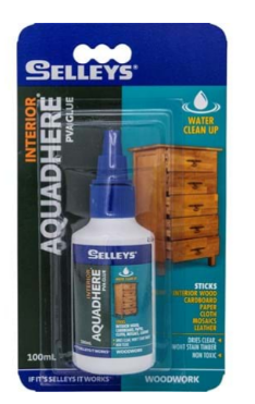 Selleys Aquadhere Interior 100ml, 250ml ,500ml,( available in: 3 sizes ) - priced per unit Minimum order 12 units,