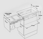 San Stainless Steel Bin UB350-13NS	Ubstor Bin