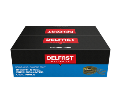 Delfast Ring Bright Coil Nails Available in 3 sizes  32 x 2.1mm,38 x 2.1mm,45 x 2.1mm Box 14000.