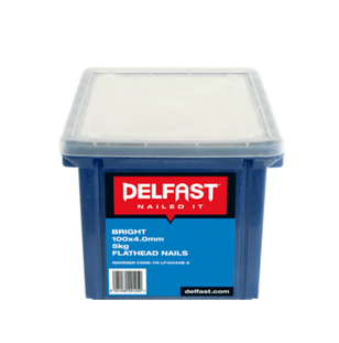 Delfast Bright Flathead Loose Nails  Availabe in: 4 sizes : 60 x 2.8mm,75 x 3.15mm,90 x 3.55mm,100 x 4.0mm - 15kg
