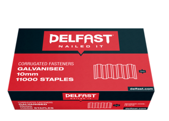 Delfast 10mm Galvanised Corrugated Fasteners Box 11000