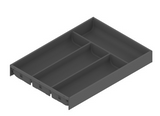 BLUM AMBIA-LINE CUTLERY INSERT Width 300mm Length 450,500,550mm( length 3 option) x Height M 106mm Steel & Soft Touch For NL