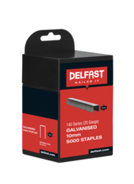 Delfast Galvanised 140 Series Staples Pack Available in 4 sizes : 6mm,8mm,10mm,12mm - Box 5000.