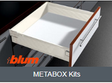 Blum METABOX SINGLE EXTENSION DRAW SET Length 550 mm ,Heights 86, 120 and 150mm (available in 3 heights )