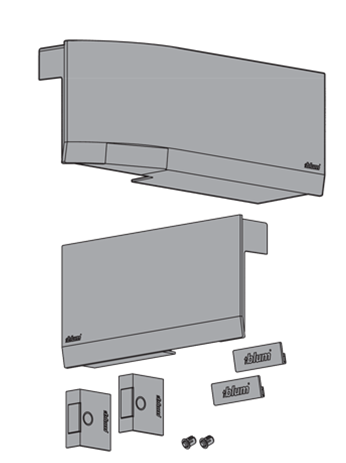 Blum Aventos HK top cover cap set for Servo Drive 23K8000