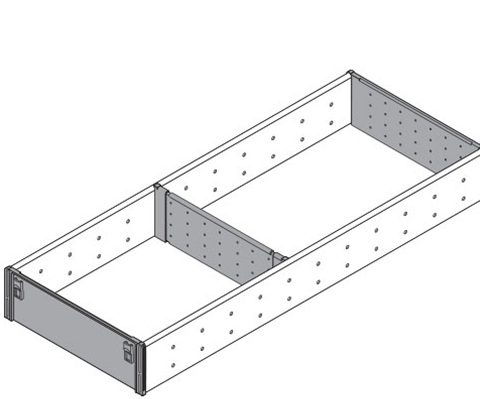 Blum ORGA-LINE  Utensil Insert  Width 195mm,Length 450-550mm ( 3 sizes),M Height 98.5mm for (Wide void)