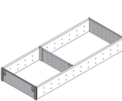 Blum ORGA-LINE  Utensil Insert  Width 195mm,Length 450-550mm ( 3 sizes),M Height 98.5mm for (Wide void)