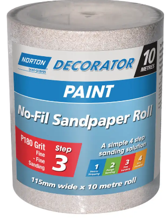 Norton No-Fil Adalox Rolls (Paint) 115mm x 10metres A239