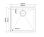 San Sink Stainless Steel AN4040-Napoli Delta Range 1.0mm