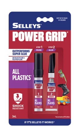 Selleys Power Grip All Plastics 3ml - priced per unit Minimum order 6 units