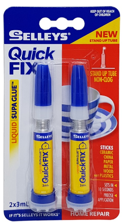 Selleys Quick Fix Supa Glue Smart Twin 2 x 3mL NZ - priced per unit Minimum order 12 units