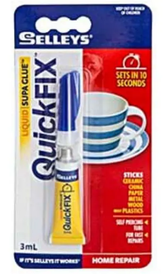 Selleys Quick Fix Supa Glue Liquid Smart 3ml - priced per unit Minimum order 12 units