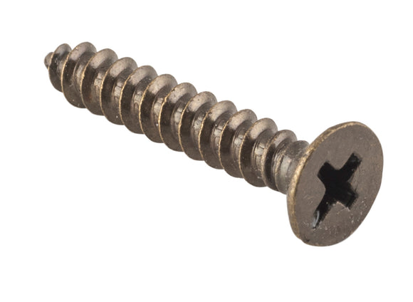 Screw Hinge Packet 50 Antique Brass L25mm 8 Gauge