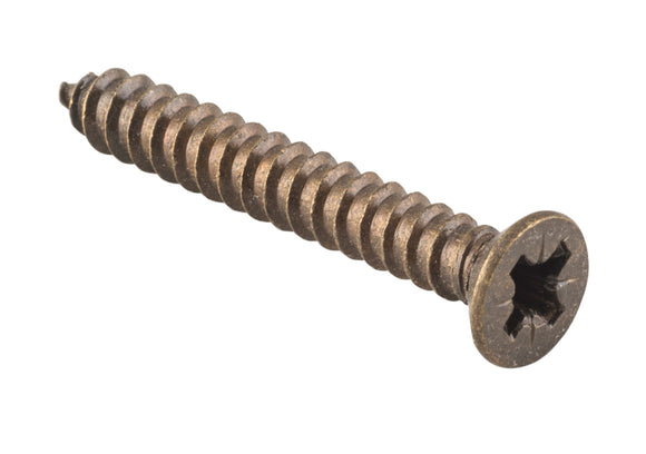 Screw Hinge Packet 50 Antique Brass L32mm 10 Gauge