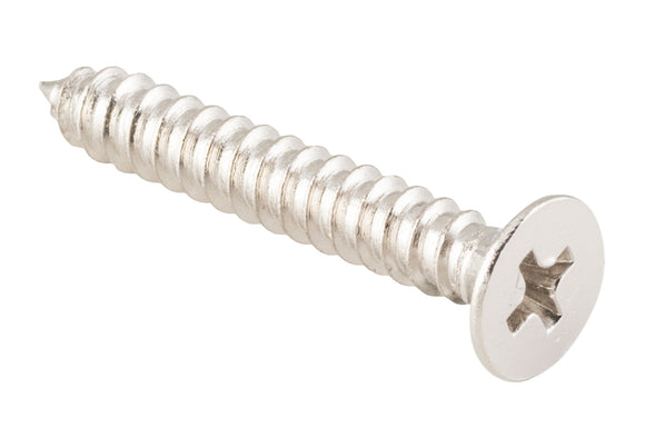 Screw Hinge Packet 50 Polished Nickel L32mm 10 Gauge