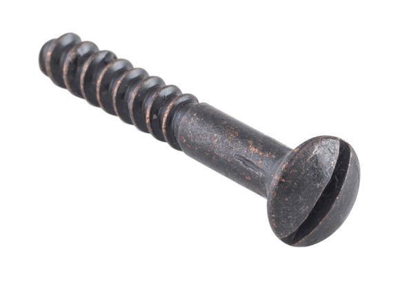 Screw Domed Head Packet 50 Matt Black L25 6 Gauge