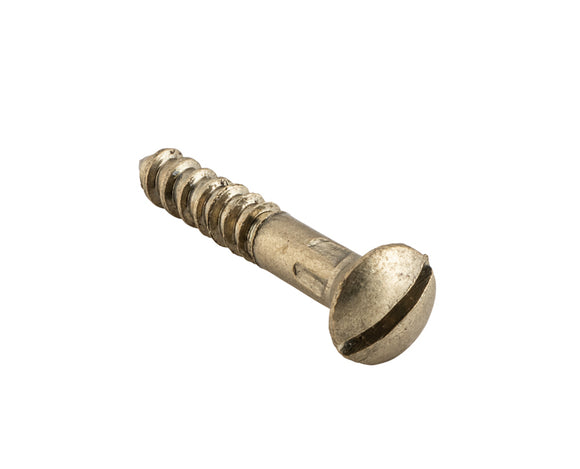 Screw Domed Head Satin Brass 19mm PKT 50