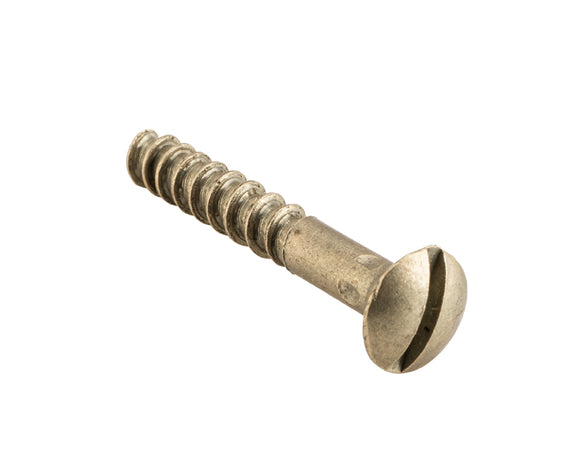 Screw Domed Head Satin Brass 25mm PKT 50