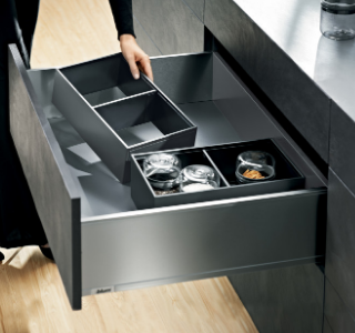 Portaposate Blum AMBIA-LINE – Per Cassetti Da 300 Mm, Grigio Orione