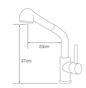 San Tap Extendable Style Chrome