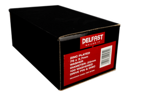 Delfast 8 x 75mm Washered Drive Pin Box 100
