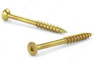 Screws Square  Drive Wood Screws Yellow Zinc  Pack of 1000