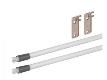 BLUM METABOX  ADJUSTABLE SIDE GALLERY WITH BACK BRACKETS (pair) LENGTH 350mm-550mm( available in 5 sizes )