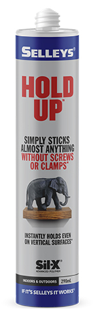 Selleys Hold Up Adhesive White 130g,290ml  (available in: 2 sizes) - priced per unit Minimum order 15 units for 130g,,12 units 290ml  )