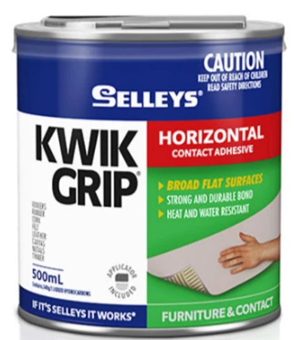 Selleys Kwik Grip 50ml,500ml,1Litre ,( available in: 3 sizes ) - priced per unit Minimum order 6 units for 50ml,12 units for 500ml,and 6 units for 1litre,)