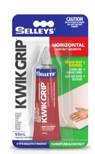 Selleys Kwik Grip 50ml,500ml,1Litre ,( available in: 3 sizes ) - priced per unit Minimum order 6 units for 50ml,12 units for 500ml,and 6 units for 1litre,)