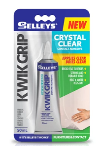 Selleys Kwik Grip Clear 50ml - priced per unit Minimum order 6 units,