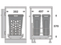 San Laundry basket Ubstor Bin